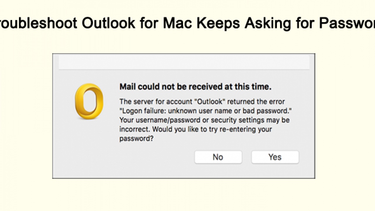 outlook for mac error cannot update exchange account