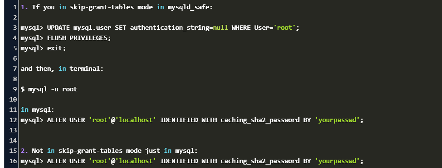 mac mysql access denied for user 